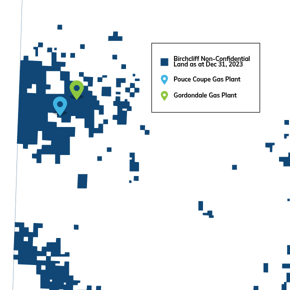 Birchcliff Montney/Doig Map